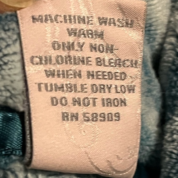 CABERNET robe teal tonal weave pattern thick velour belt tie front size small - Picture 5 of 8